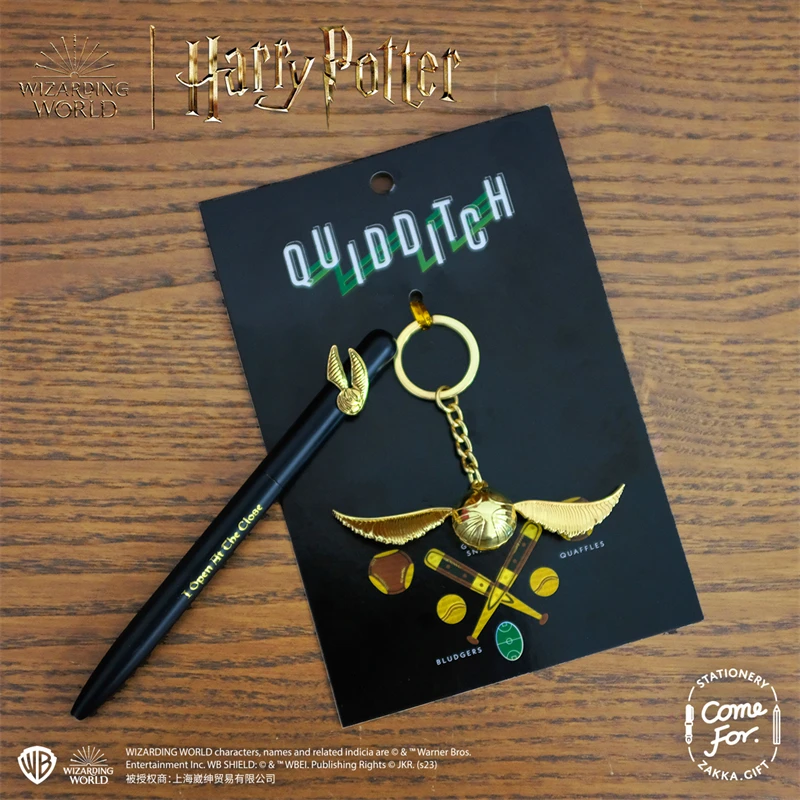 New Harries Potter Golden Snitch Keychain Genuine Co-branded Quidditch Bag Pendant Anime Harries Fans Collection Gift