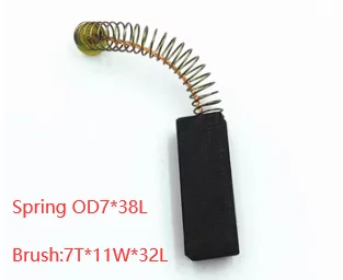 7*11 6*10 6*9 Carbon brush apply for Wall breaking machine,Soy milk machine brush Vacuum cleaner brush,spring carbon brush