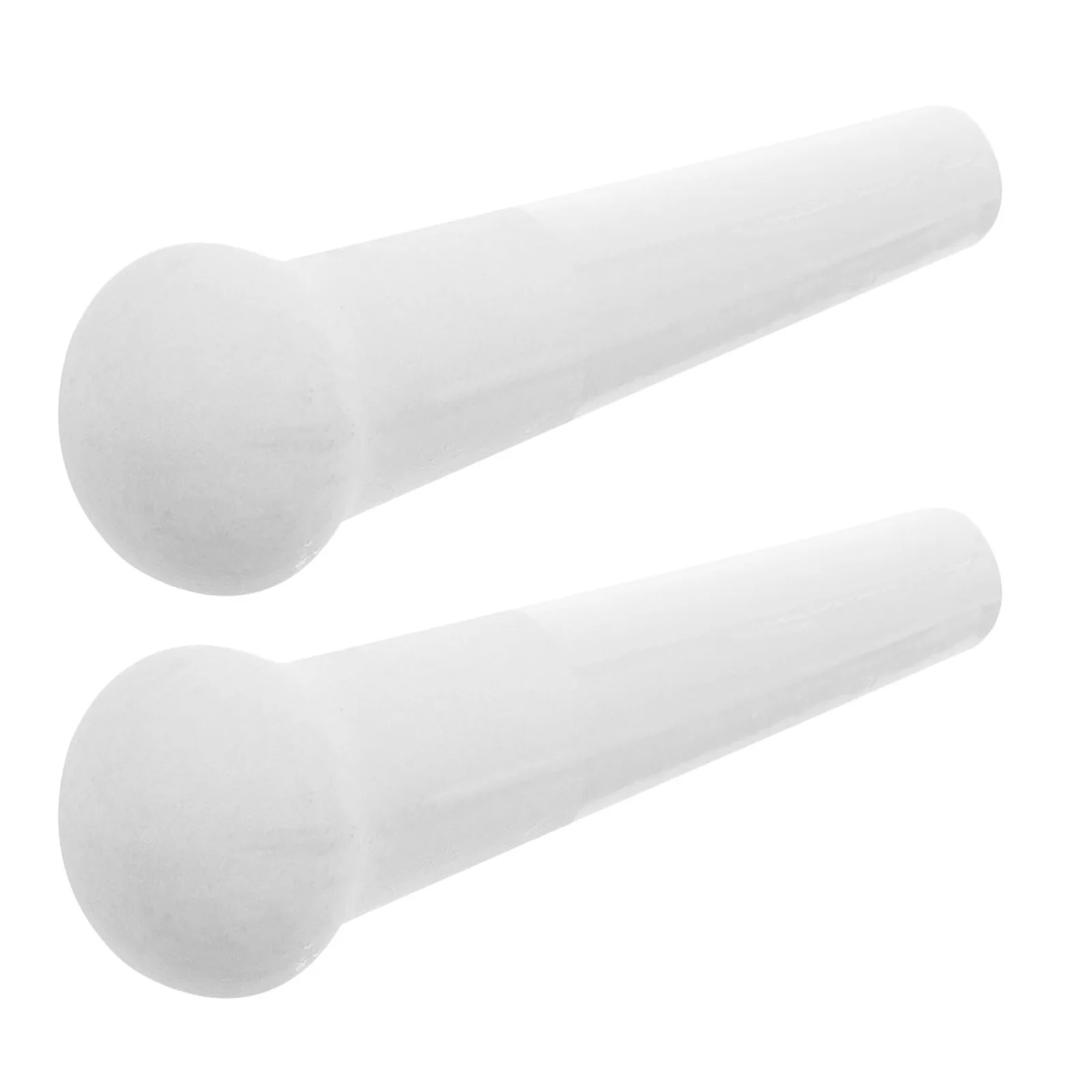 

2Pcs Ceramic Food Grinding Rods Multi-Use Manual Garlic Masher Pestle Kitchen Tool Medicine Crusher Practical Household Pestle
