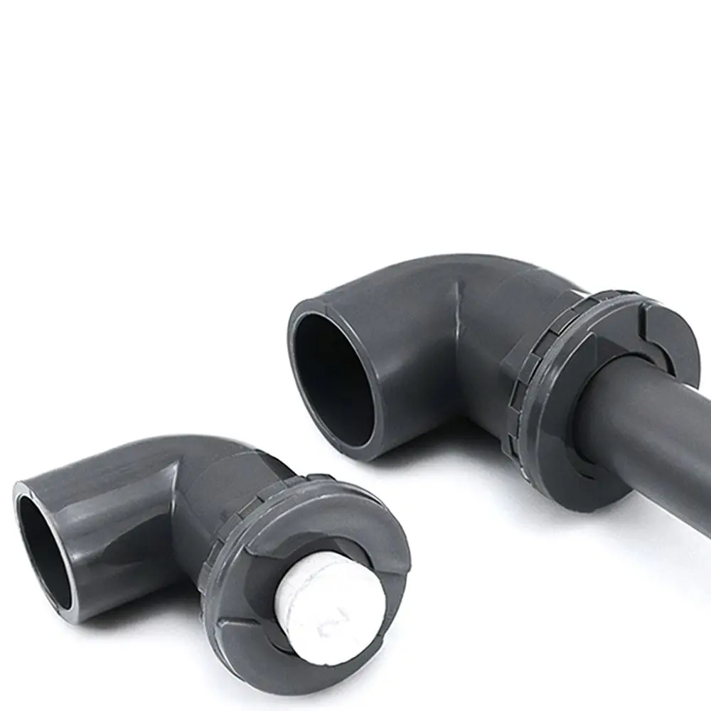 New 20~50mm Drainage Connector PVC Pipe Waterproof Drain Joint Thread Overflow Aquarium Pipe Fish Tank