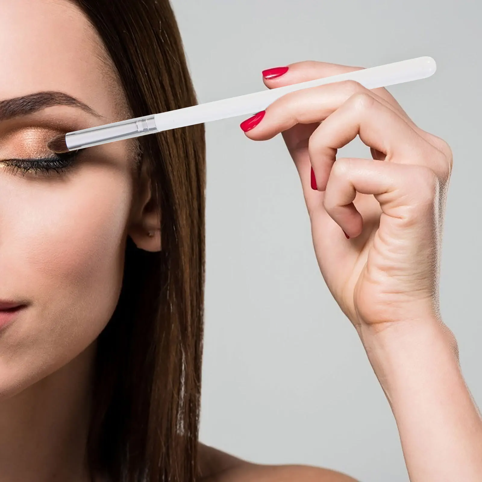 7 قطع من فرش المكياج النسائية، مجموعة ظلال العيون، آمنة وموثوقة، صغيرة وخفيفة الوزن، أدوات تجميل احترافية، فرشاة ظلال العيون #6