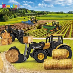 Simulazione di scena Farmer Truck Toys for Boys 1/24 Inertia veicolo combinato per la preparazione del suolo dell'agricoltore per bambini giocattolo per bambini giorni per bambini