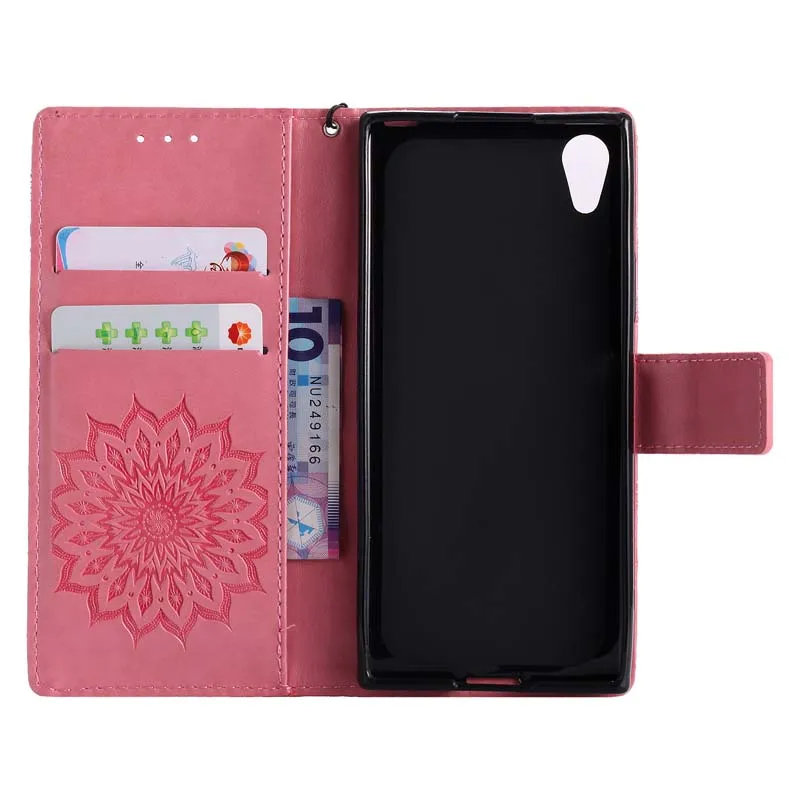 Custodia a portafoglio Tsimak per Sony Xperia XA1 Ultra G3121 G3112 G3125 G3116 G3123 G3221 G3212 G3223 G3226 Z6 Flip Leather Cover Coque