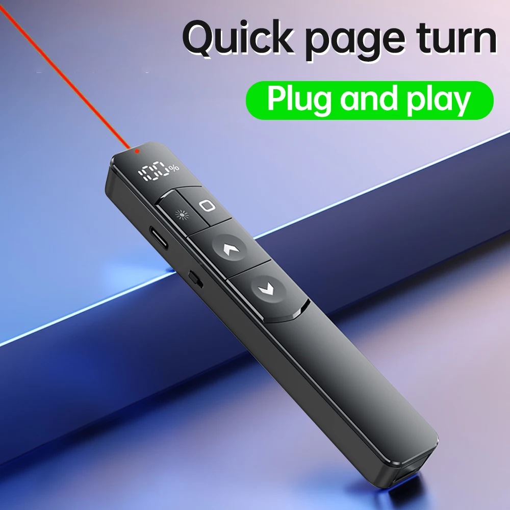 Laser Presentation Pointer 2.4G Wireless for PowerPoint PPT Compatible with MAC/Windows/Linux System for Mac Laptop Computer