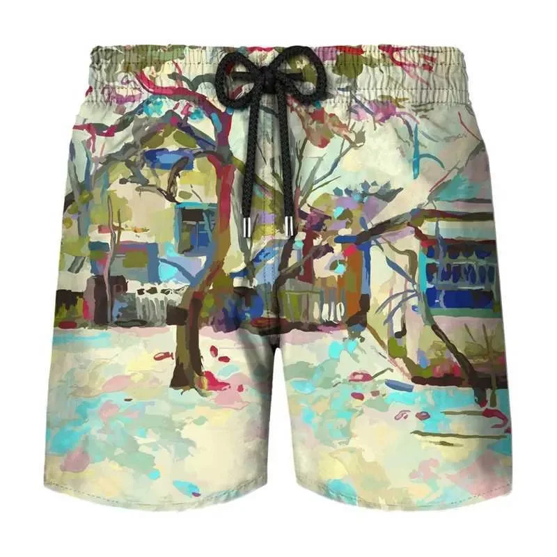 

Men's shorts, graffiti 3D printed beach shorts, men's Hawaiian swim shorts, sports gym shorts, show casual drawstring shorts