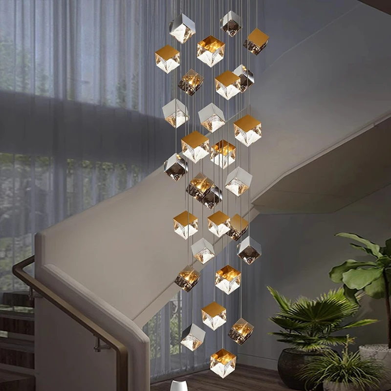 

Modern home decor led lights pendant light lamps forstaircase Chandeliers for living room hanging light indoor lighting