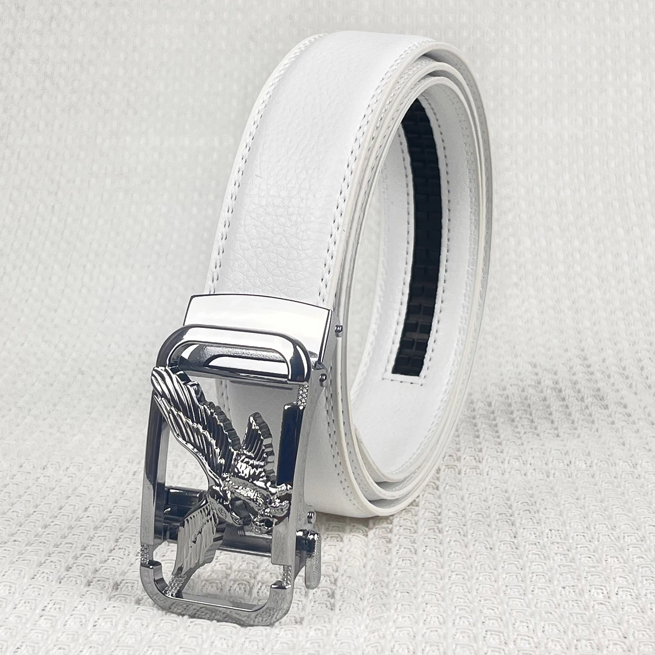 أحزمة جلدية للرجال بإبزيم تلقائي، حزام نسر رسمي للرجال، ماركات فاخرة، حزام خصر للرجال، إكسسوارات عصرية