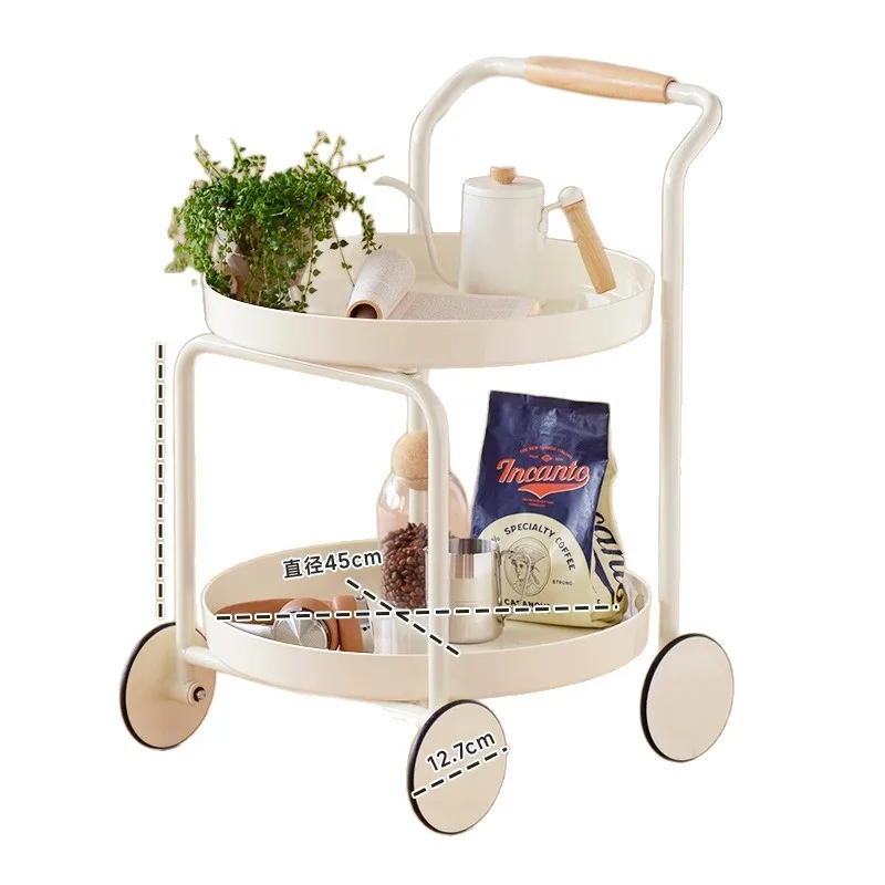 

trolley, shelf, household, bedroom, living room, removable, snacks, sundries, storage