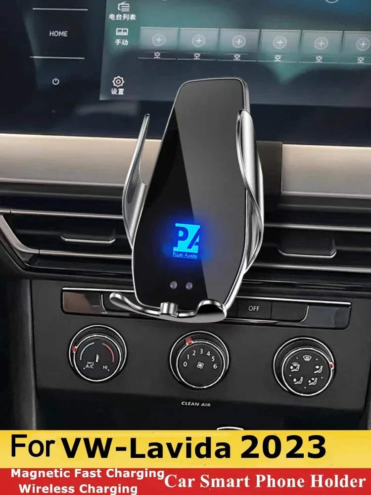 

2023 For Volkswagen Lavida Mobile Phone Holder Wireless Charger Car Mount Bracket GPS Support