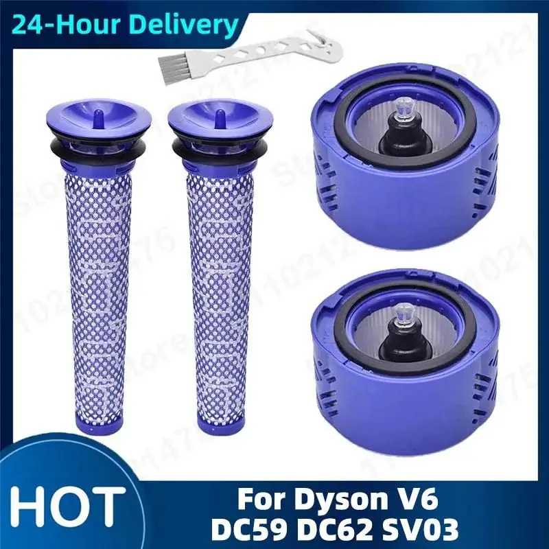 Para Dyson DC58 DC59 DC61 DC62 V6 prefiltro lavable Compatible filtros de repuesto al vacío accesorios de repuesto