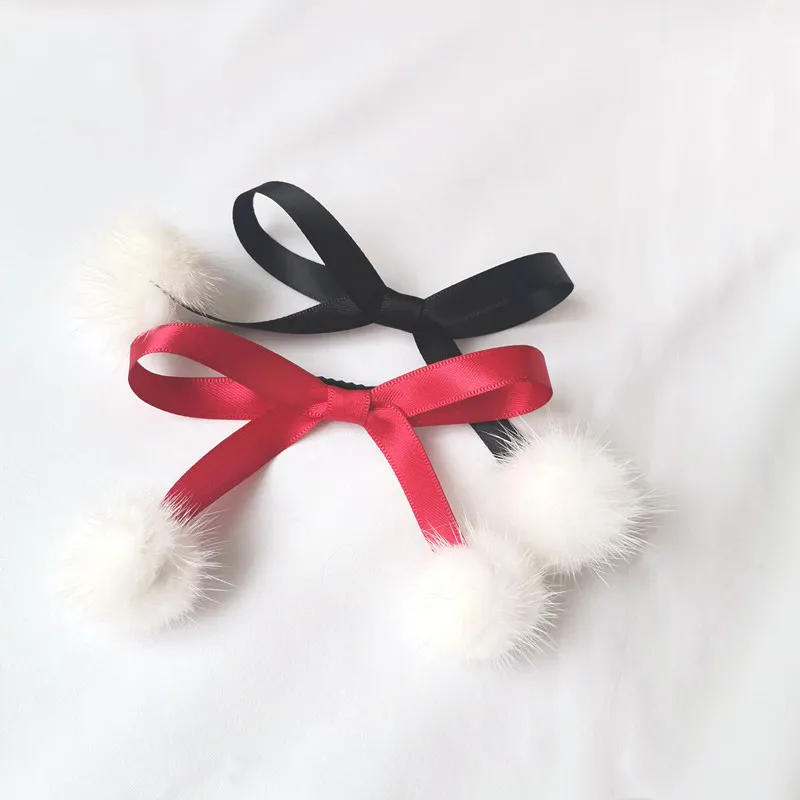 Nhật Bản Phụ Kiện Tóc Đuôi Ngựa Ngọt Dễ Thương Bóng Tóc Nơ Tóc Tóc Dây Chồn Cặp Kẹp Cổ Lolita Mũ Trùm Đầu