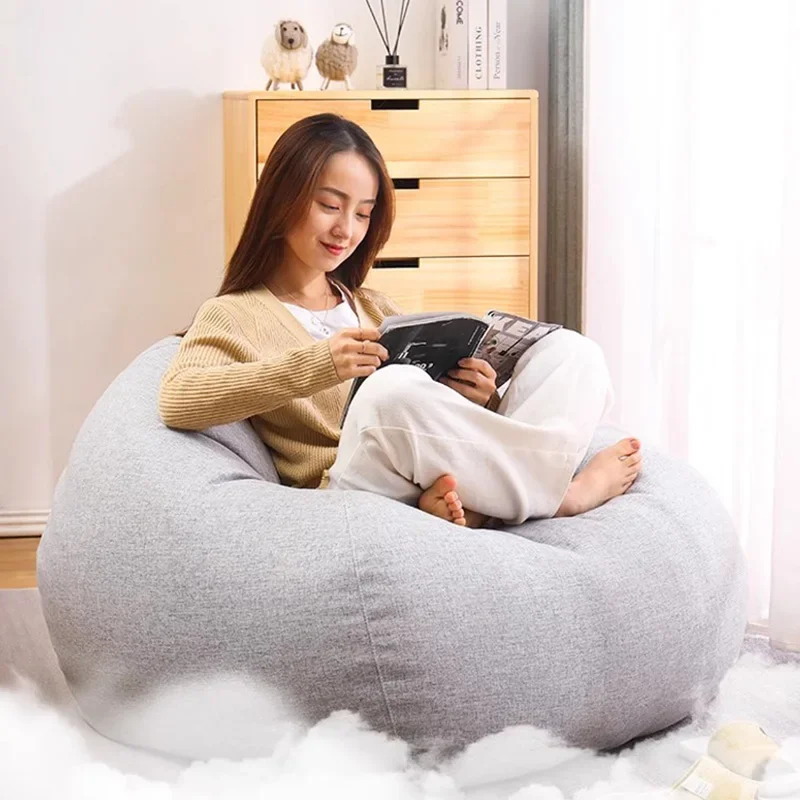 

Microfiber Classic Lazy Sofa Europe Luxury Single Designer Bean Bag Sofa Plus Size Canape Salon De Luxe Living Room Decoration