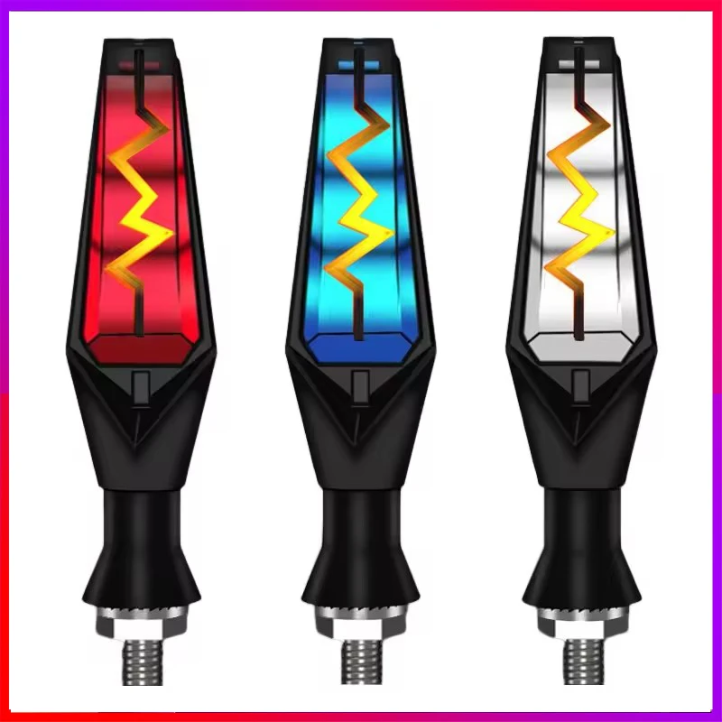 Motorcycle modification turn signal flow indicator electrocardiogram turn signal 12v universal signal turn signal