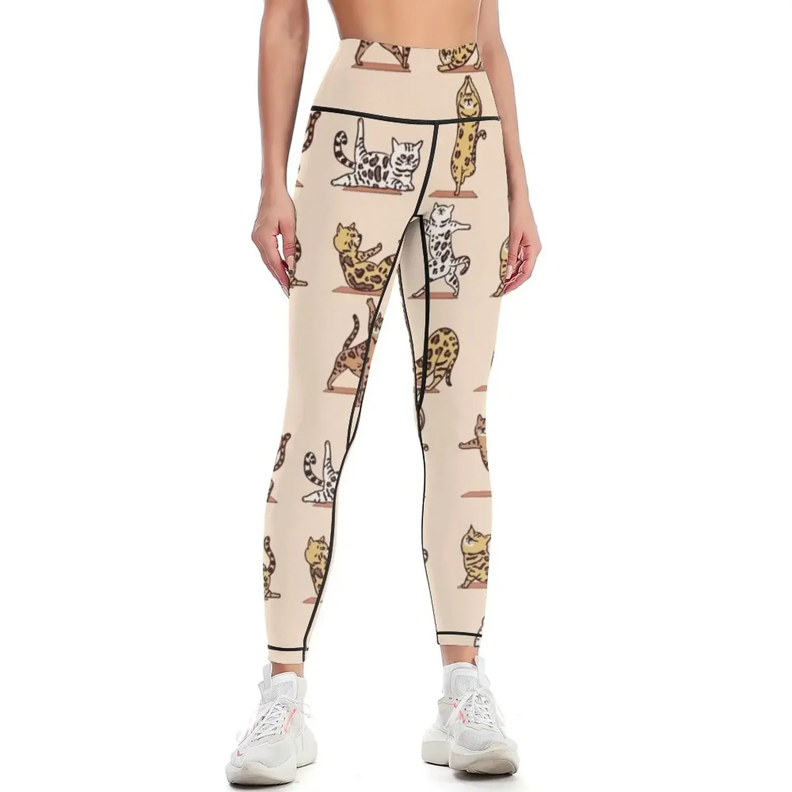 

Bengal Cat Yoga Leggings Clothing fitness active wear Women's fitness sports woman gym Womens Leggings