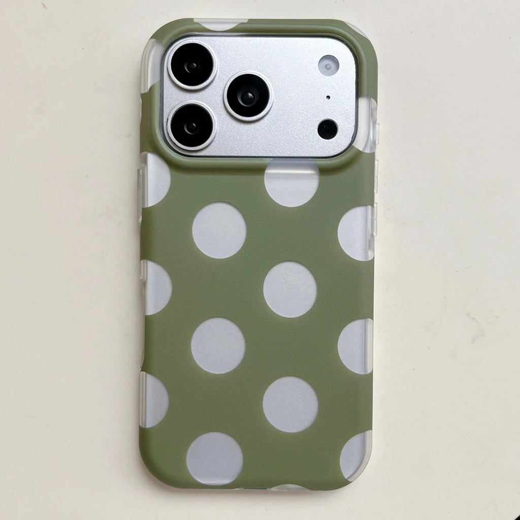 Ins Polka Dots Phone Case For Samsung Galaxy A27 A37 A57 A16 A07 A17 A36 A26 A56 A55 A35 A25 A15 A05s A54 A24 A14 A06 A05 4G 5G