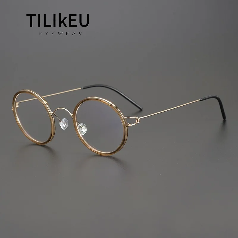 

Дания брендовый дизайнер ретро круглые оправы для очков мужские круглые безвинтовые очки оптические оправы для очков по рецепту женские 2025