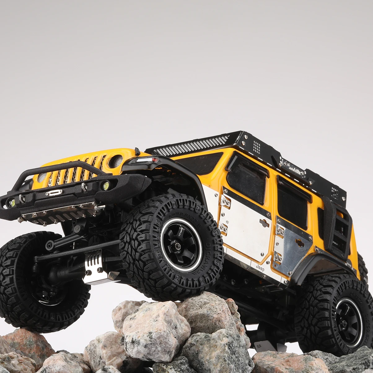 DJ 4pcs Micro Crawler 1.0 Inch  Tires Soft Mud Terrain Tires Upgrade for Axial SCX24 Bronco Gladiator Deadbolt FCX24 Enduro24