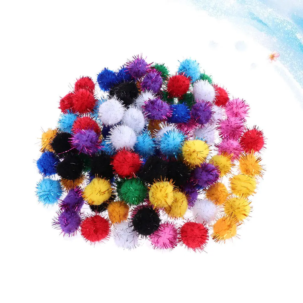 500 Pcs DIY Craft Accessories Colorful Pom Poms Christmas Fluffyballs Pompom Pompoms for Crafts
