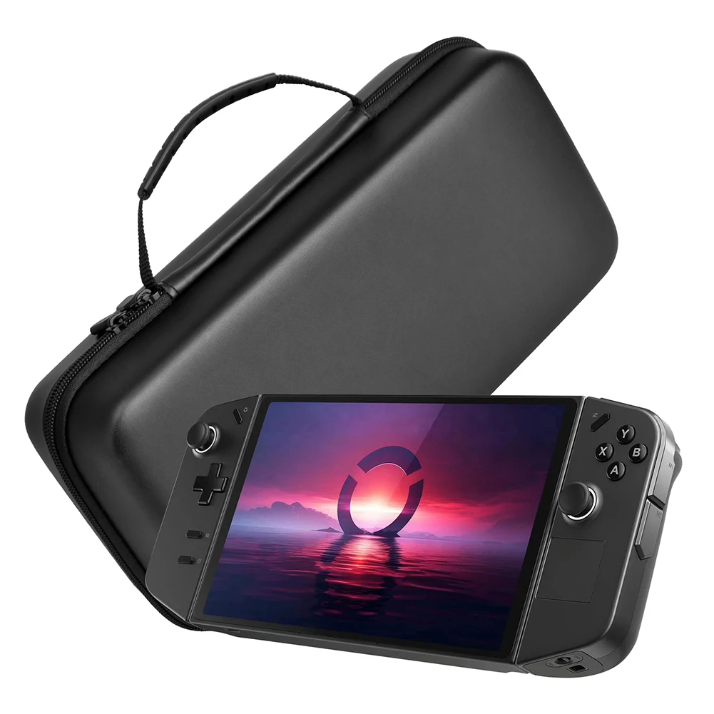 حقيبة حمل صلبة مقاومة للصدمات حقيبة تخزين محمولة مضادة للسقوط حقيبة سفر مع جيب شبكي مضاد للخدش لجهاز Lenovo Legion Go