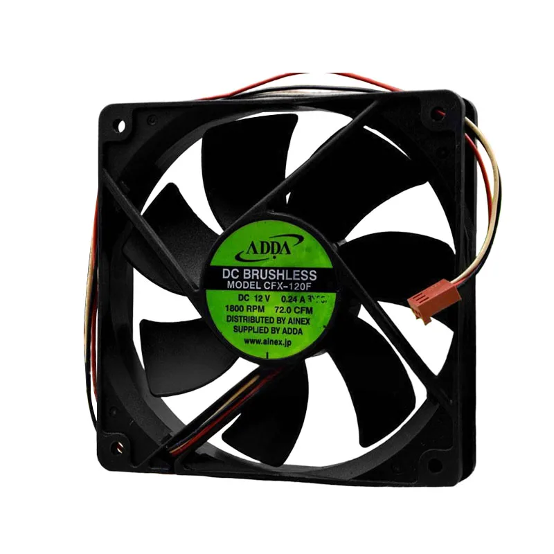 

ORIGINAL CFX-120F 12V 0.24A 12025 120*120*25mm NEW COOLING FAN RADIATOR