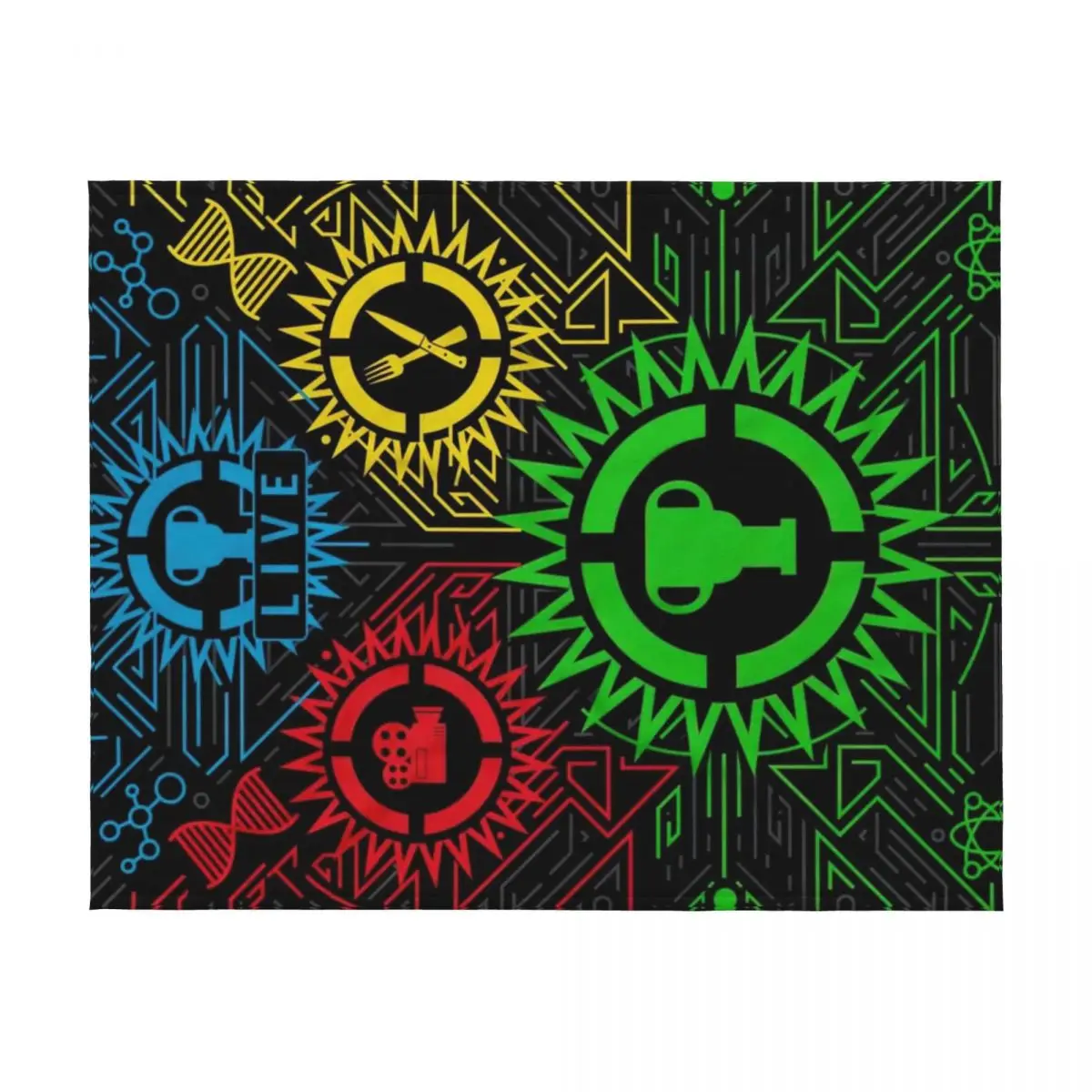 نظرية اللعبة للذكرى العاشرة رمي بطانية منقوشة على بطانيات الأريكة ورمي بطانيات ثقيلة كبيرة جدًا #2