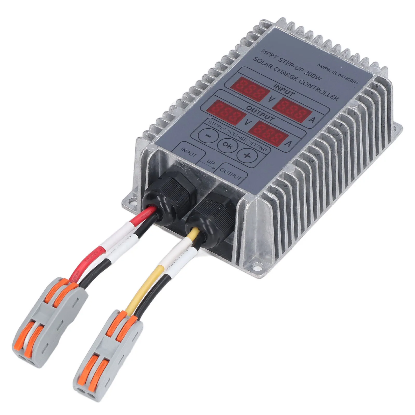 Solar Battery Charge Controller Adjustable Waterproof MPPT Solar Battery Charge Controllerwith Display 24‑85V