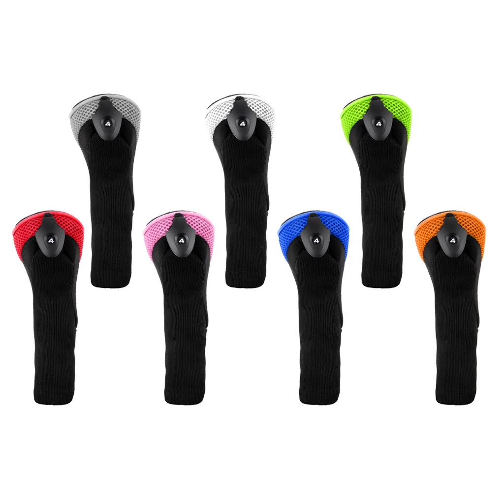 Golf Hybrid Head Cover UT-Abdeckungen für den Kopf mit austauschbarem Etikett, 4,5,7,X