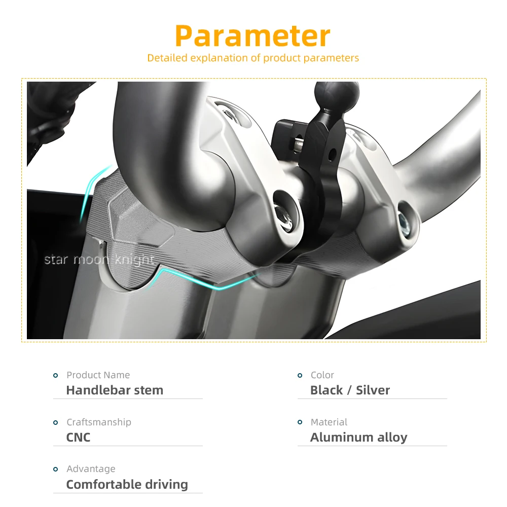 Handlebar Risers Clamp Adapter For CF MOTO 800 MT CFMOTO 800MT Brake Hose Adapter Lift Height Booster Accessories