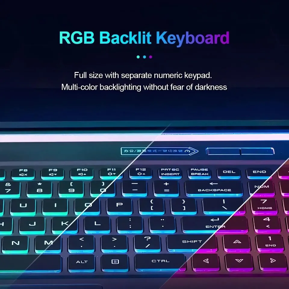 Imagem -05 - Laptop Core i5 Nvidia Rtx 3060 6g Placa Gráfica Discreta Rgb Teclado Backlit 64g Ram Mais 1tb Ssd Notebook pc Gamer Computador 15.6