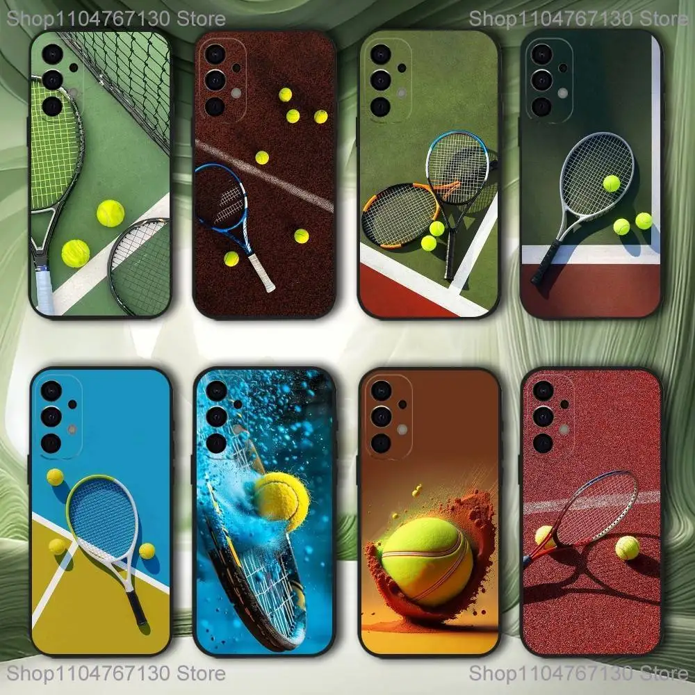 

Sports Tennis Phone Case For Samsung S25,S24,S21,S22,S23,S30,Ultra,S20,Plus,Fe,Lite,5G Black Cover