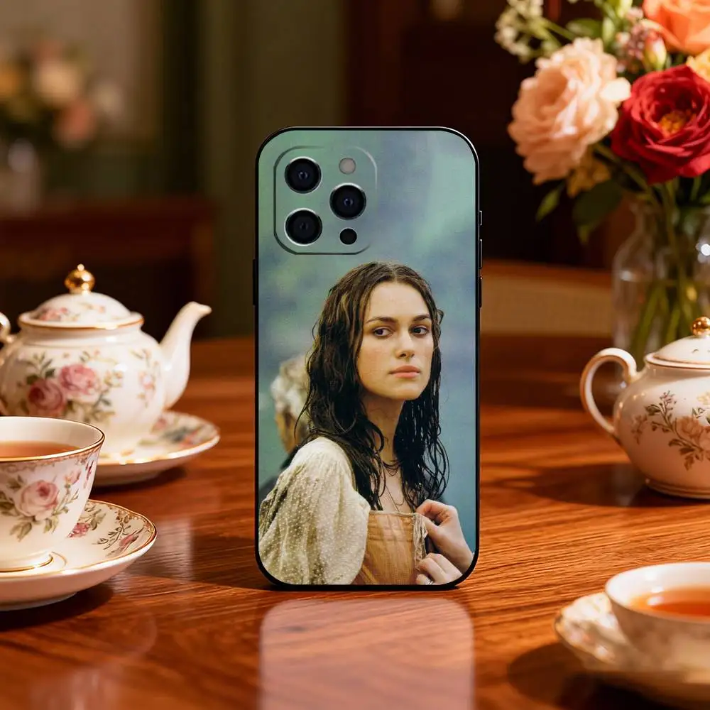 حافظة هاتف K-Keira Knightley لهاتف iPhone 17,16,15,14,13,12,11 Plus, Pro,Max,XS غطاء ناعم من السيليكون