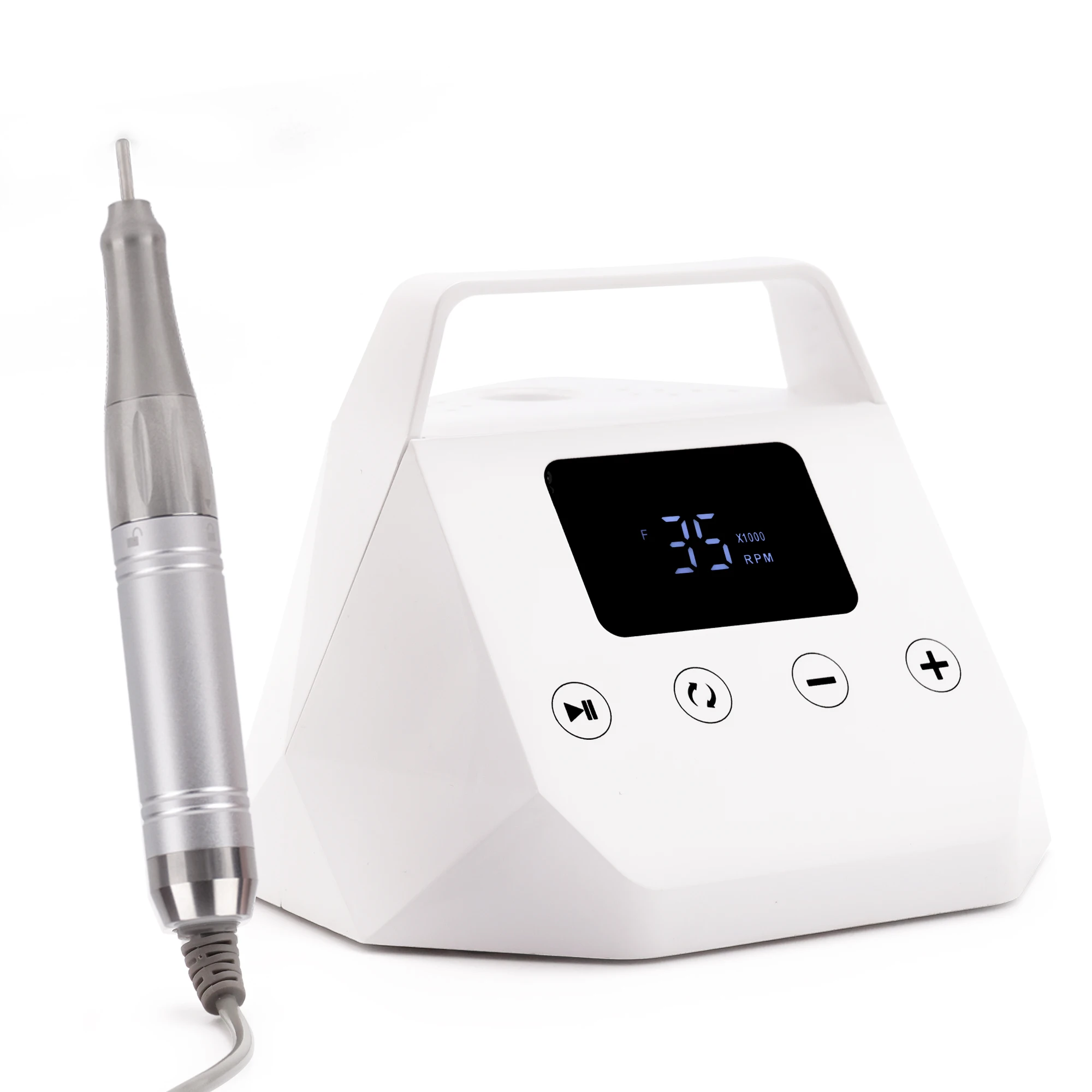 Draadloze Batterij 65 W Coreless Elektrische Nagelboormachine 35000 Rpm Boor Set Manicure Met Desktop Polijstmachine E Bestand