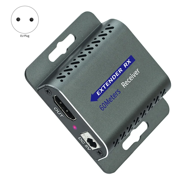 A69Z 4K 60Hz -Kompatible Extender zu RJ45 60M 120M Extender IR UHD HDR V2.0 1080P RJ45 Video Monitor Extender EU STECKER
