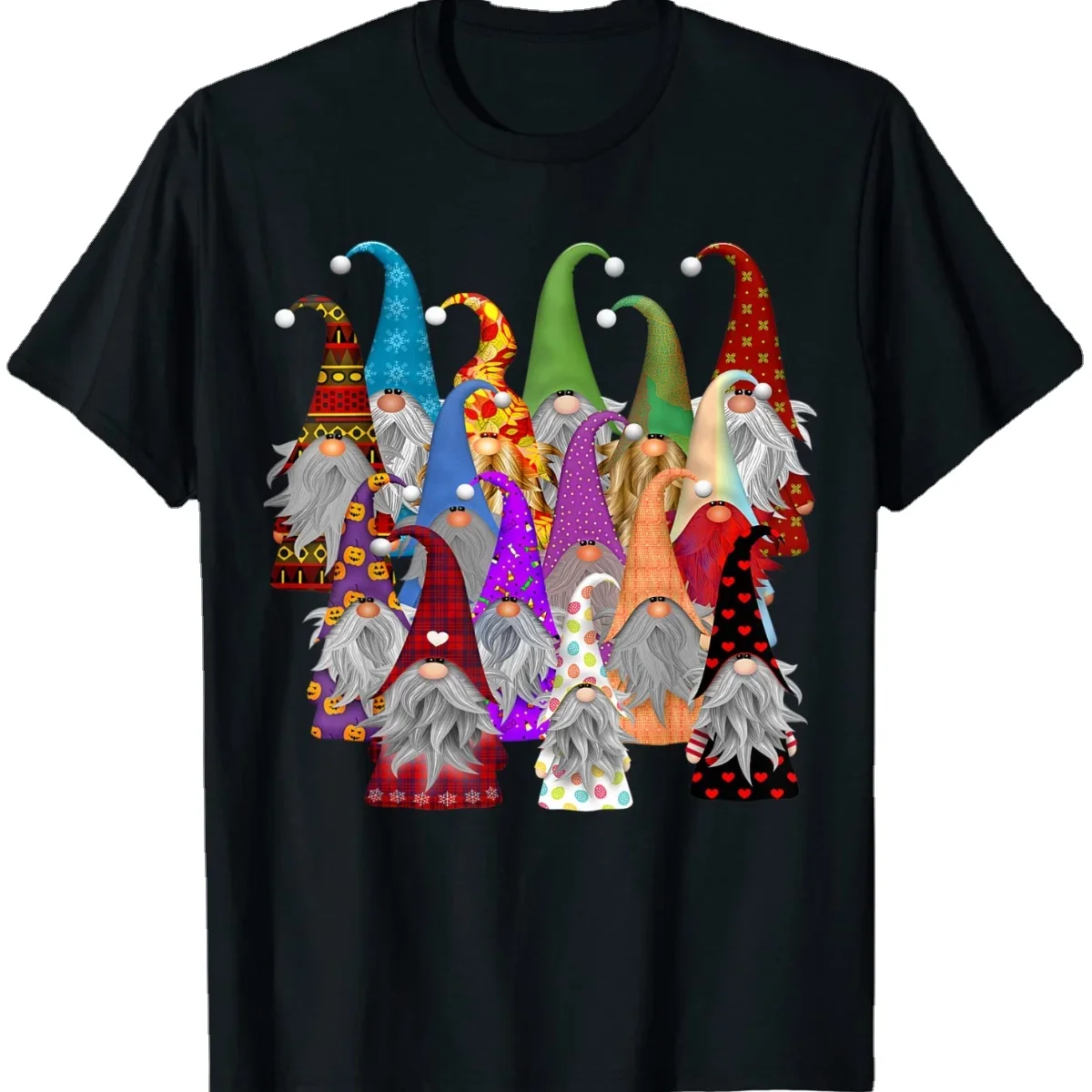 

Gnome Autumn Garden Yard Kitchen Decorations T-Shirt. Premium Cotton Short Sleeve O-Neck Mens T Shirt New S-3XL