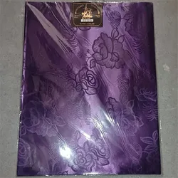 Unique Thick Luxury African SEGO Headtie Purple Head tie 2 PCS/ Pack Gele and Ipele Newest Nigerian Gear Wraps Turban 1F336