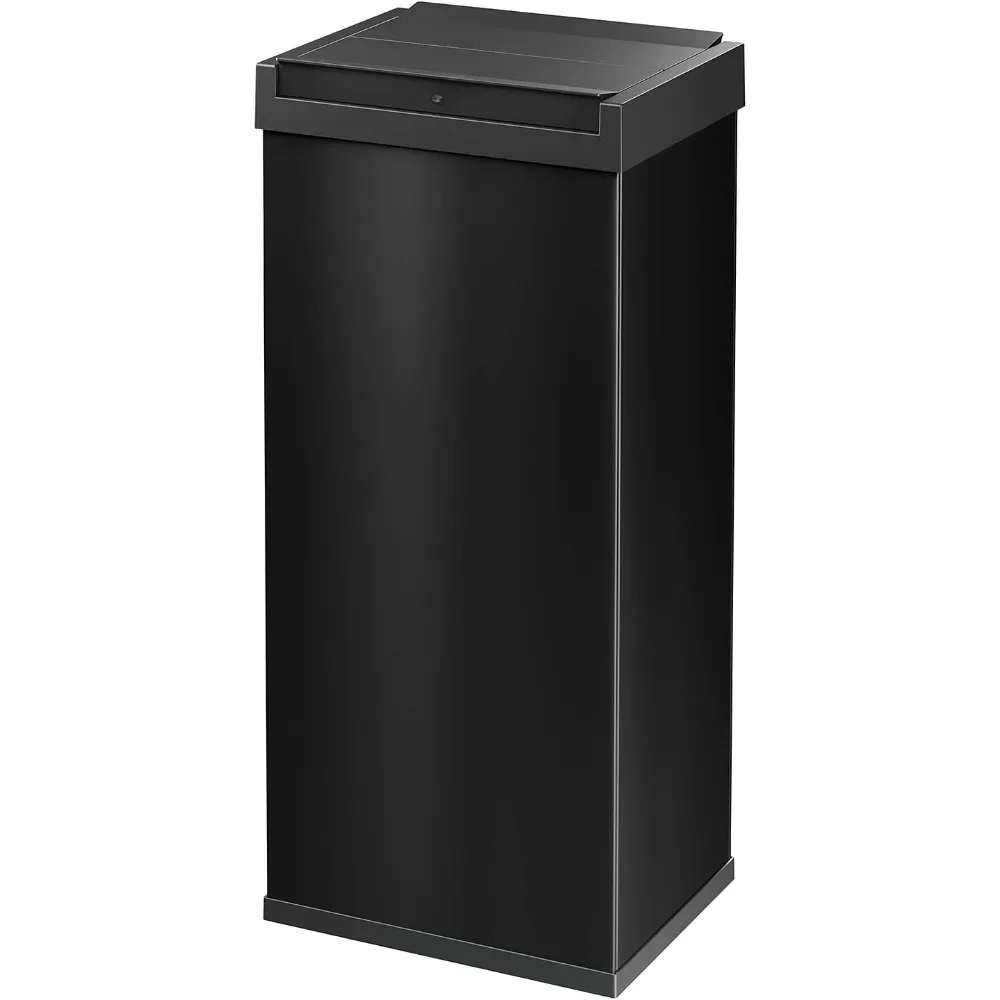 

52 Liter 13.7 Gallon Steel Trash Can Self-Closing Lid Big-Box Swing