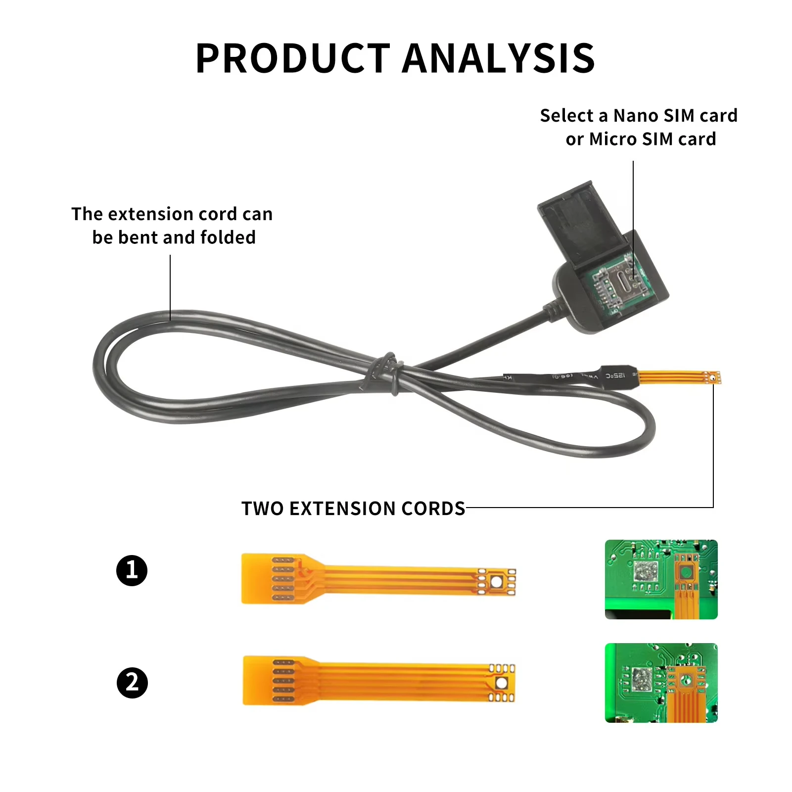 PCB فتحة للبطاقات Sim محول لراديو أندرويد الوسائط المتعددة نظام تحديد المواقع 4G كابلات الموصلات اكسسوارات السيارات أسلاك استبدال جزء محول