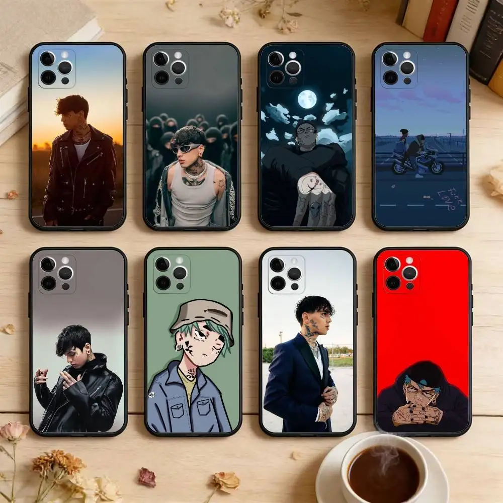 

Rapper C.R.O Crocraxker Phone Case For iPhone 17,16,15,14,13,12,11 Plus,Pro Max,XS,Soft Silicone Black Cover