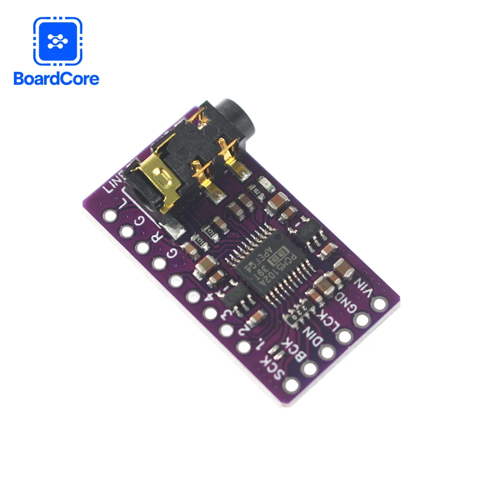 PCM5102 Модуль декодера аудио ЦАП Интерфейс I2S/IIS Плата модуля цифрового аудиоплеера для стереосистемы Raspberry Pi DIY