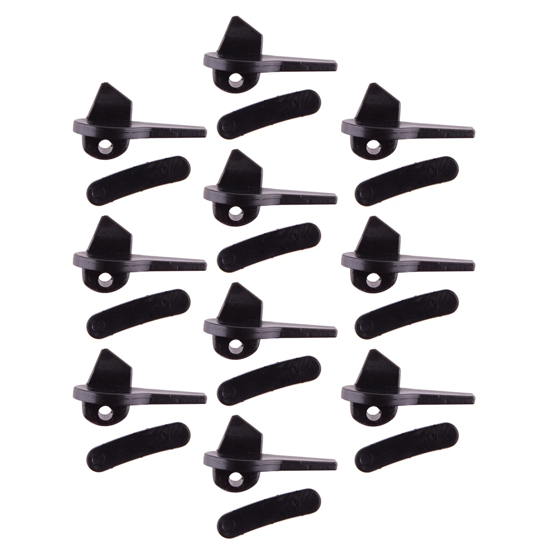 

10 Pairs Black Plastic Universal Car Tire Changer Mount Demount Disassembly Head Duckhead Insert Rim Protector Tool