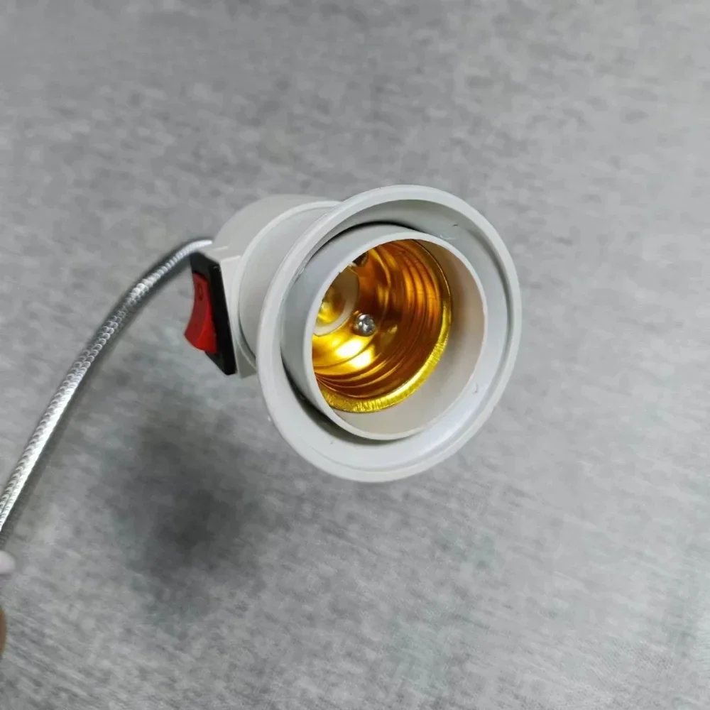 Factory Direct Sales 360-degree Universal Conversion E27 Screw with Switch Lamp Head Turning Lamp Holder 360-degree Rotating