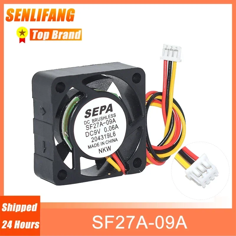 New For SEPA SF27A-09A DC9V 0.06A Three Lines Cooling Fan 30*30*10MM