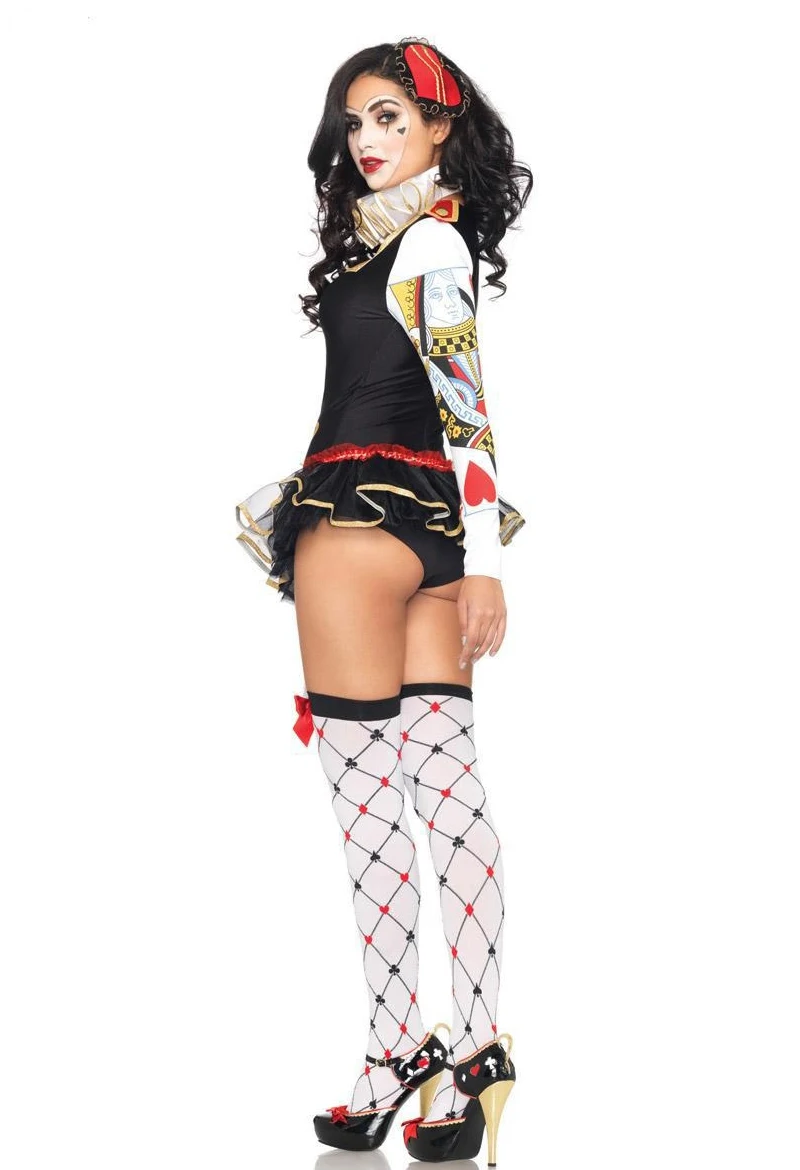 Clown Costumes Circus Party Dress Halloween Cosplay Uniforms Female Costume Sexy Naughty Circus Clown Performance Joker Clothing