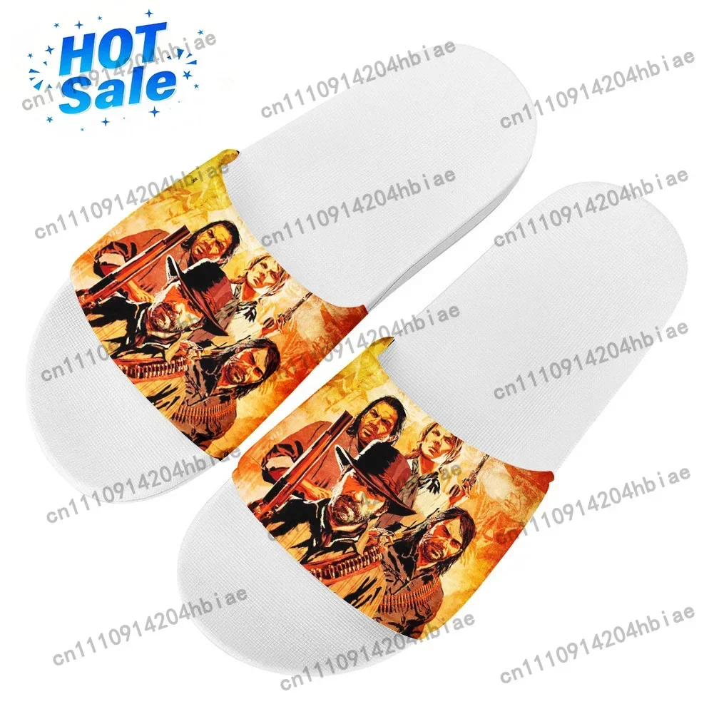 Red Dead Redemption Flip Flops Home Slipper Men Women Teenager Family Slippers Bathroom Pool Casual Sandals Custom Shoe