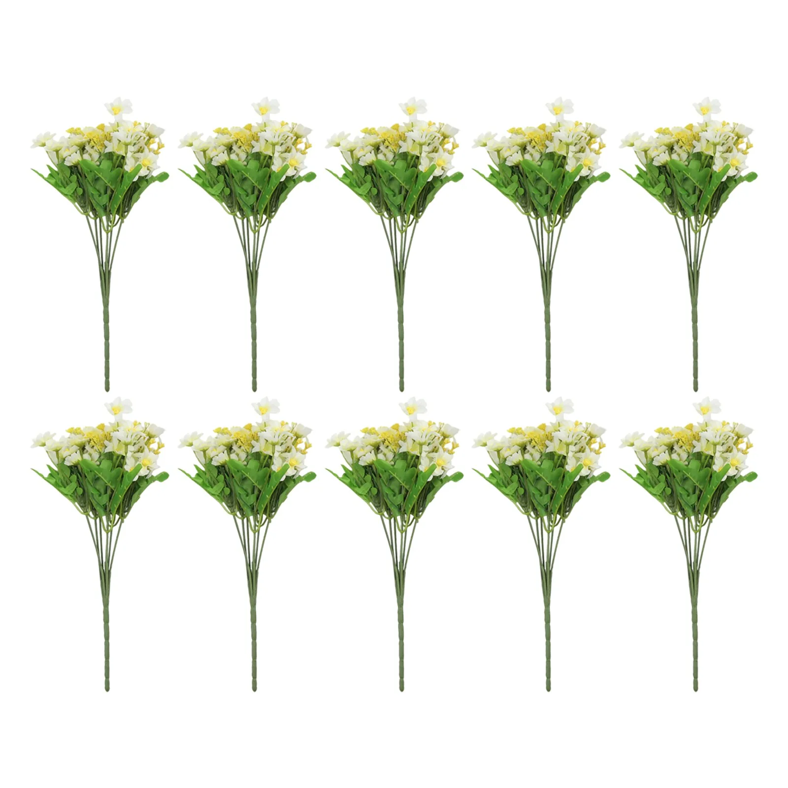 

10 шт., шикарный шелковый пучок ромашки с 28 головками, идеально подходит для свадеб и домашнего декора, искусственные цветы, праздничные искусственные украшения