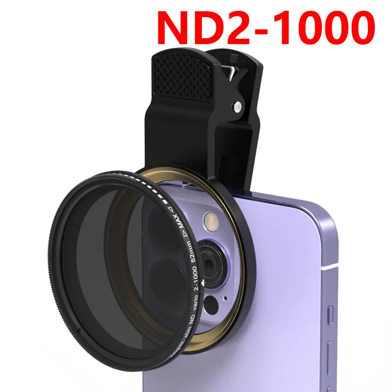 Filtr neutralny ND2-1000 ND1000 do aparatu fotograficznego, obiektyw do telefonu iPhone