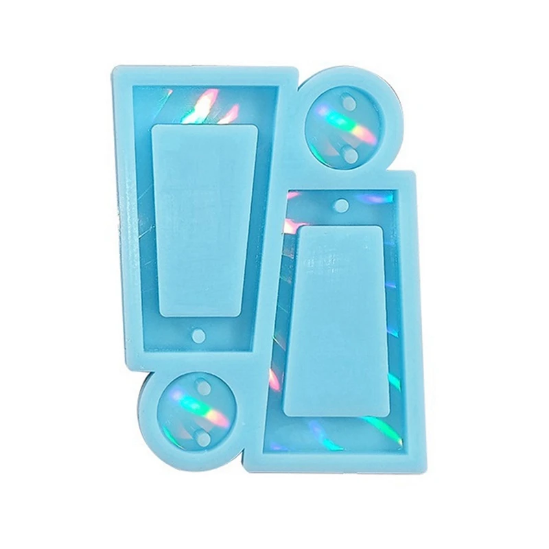 

Holographic Light And Shadow Epoxy Resin Silicone Mold DIY Holographic Earring Pendant Epoxy Resin Silicone Mold