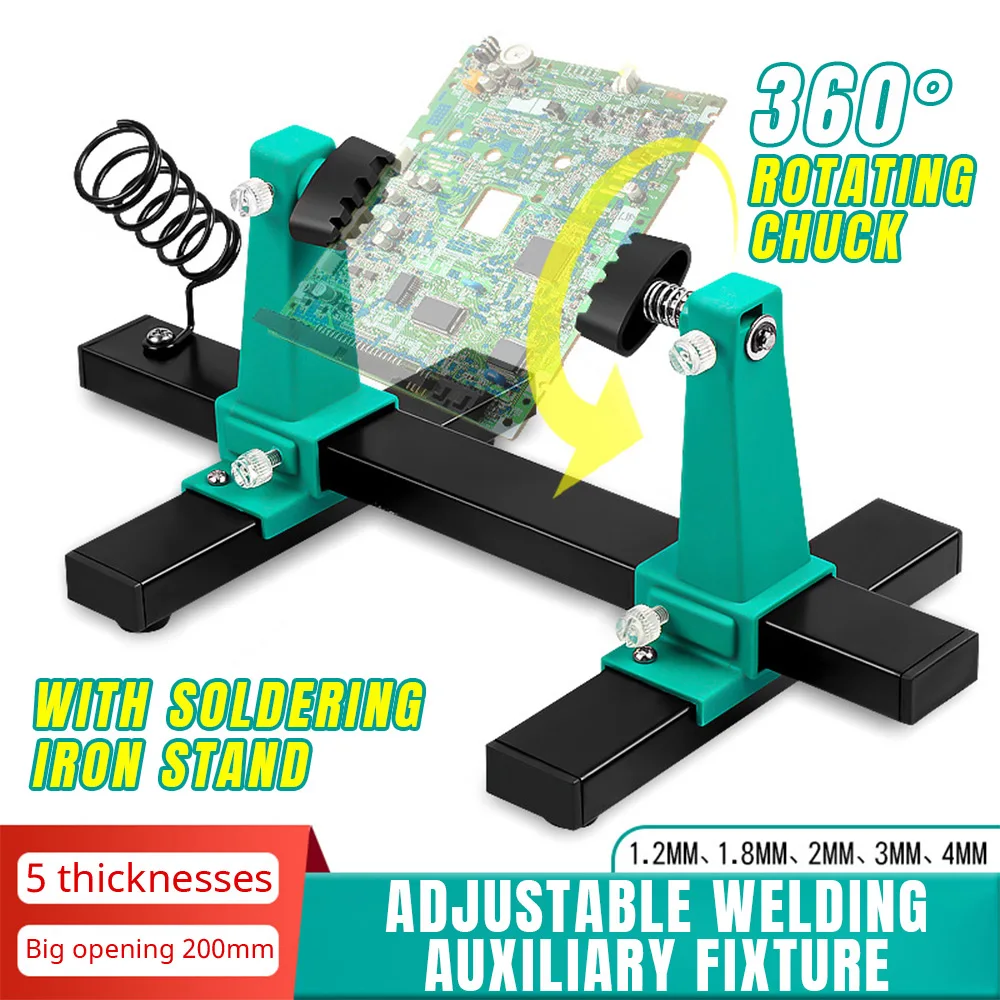 Circuito stampato saldatura riparazione dispositivo di smontaggio supporto per scheda madre regolabile rotazione a 360 ° morsetto per scheda madre