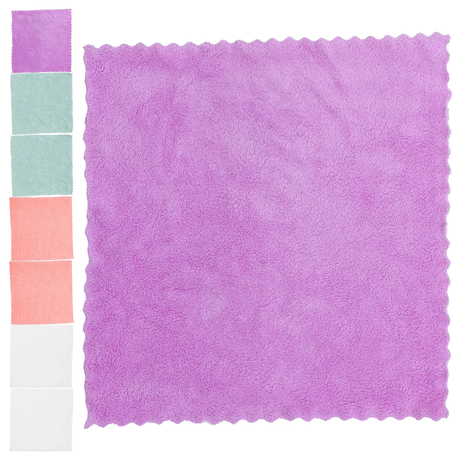 

8Pcs Coral Fleece Towels Absorbent Skinfriendly Washable Face Bath Towel Set Wash Cloths Absorption Towel Face Towels