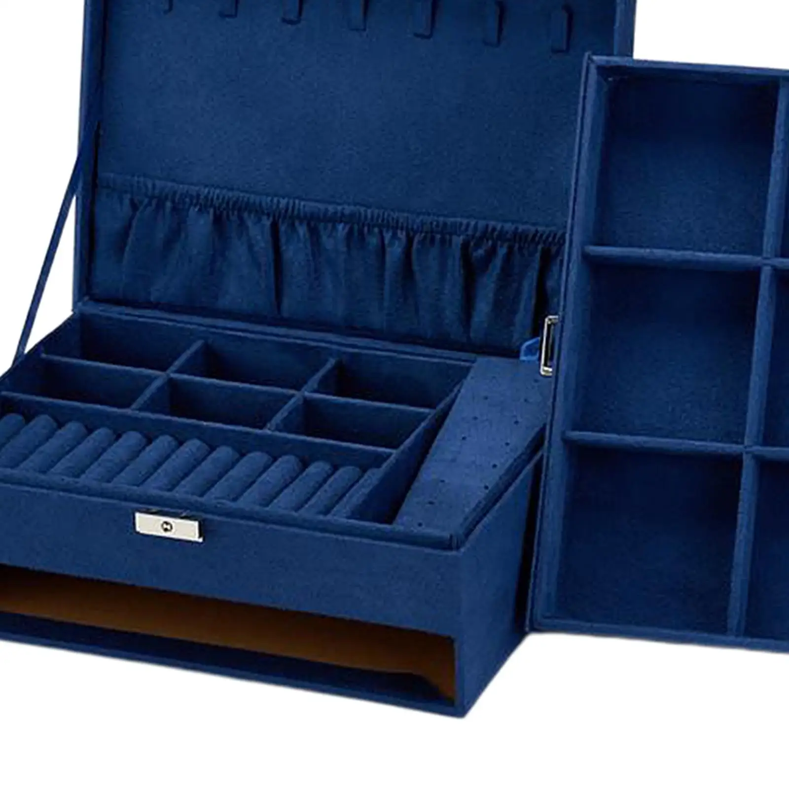 Velvet Jewelry Box Rings Necklace Hairpin Display Organizer Holder Container - view 5